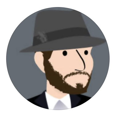Portrait illustré de Frank, chapeau et barbe.